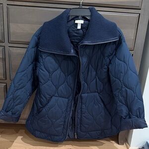 Zella Women's Navy Quilted Puffer Jacket